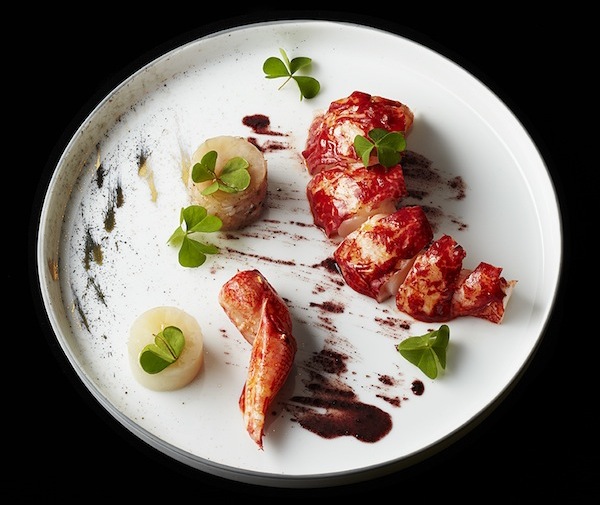 Homard, topinambours